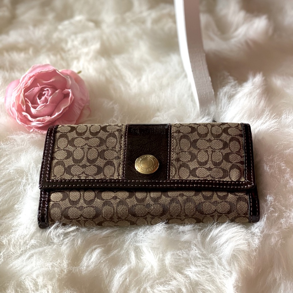COACH CLASSIC CANVAS/LEATHER WALLET ❤️